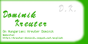 dominik kreuter business card